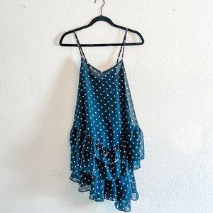 Polka Dot Ruffle Tunic
